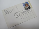 USPS Scott UX187 19c Wyatt Earp First Day of Issue Postal Card -- New