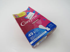 Carefree Thong Regular Liners 49 ct. Unscented With Wings -- New