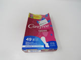 Carefree Thong Regular Liners 49 ct. Unscented With Wings -- New