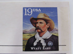 USPS Scott UX187 19c Wyatt Earp First Day of Issue Postal Card -- New