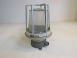 Keene Stonco Caged Outdoor Light Fixture 11in x 8in Gray/White 46.093 Metal -- Used