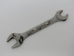 Tatools 9/16-in & 1/2-in Open End Wrench 6-in Vintage -- Used