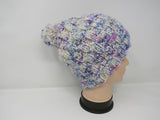 Handcrafted Knitted Hat Beanie Pom Pom 100% Merino Wool Female Adult -- New No Tags