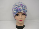 Handcrafted Knitted Hat Beanie Pom Pom 100% Merino Wool Female Adult -- New No Tags