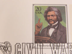 USPS Scott UX207 20c Frederick Douglass First Day of Issue Postal Card -- New