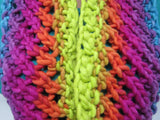 Handcrafted Knitted Cowl Wrap Shawl 100% Merino Wool Female Adult Multi-Color -- New No Tags