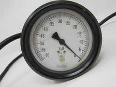 Noshok Water Pressure Gauge H2O Vintage -- Used