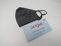 Cat & Jack Kids Reusable Face Mask 1 Pack Built-In Filter Pocket Gray/Black -- New