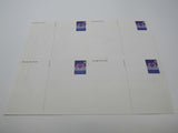 USPS Scott UX279 20c Love Swans Sheet of 4 Mint Never Hinged/MNH Postal Card -- New