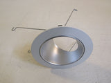 Iris Recessed Ceiling Light Fixture 6-in White/Silver Torsion Springs E3 Series -- Used