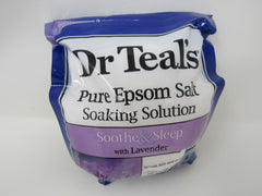 Dr Teals Pure Epsom Salt Soaking Solution 3 Lbs Soothe & Sleep Lavender -- New