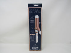 Conair Double Ceramic Curling Iron 1-1/2-in Barrel Soft Waves 30 Heat Settings -- New