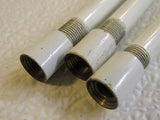 Professional Threaded Rod Electrical Fixture Mounting Lot of 3 White Metal -- Used