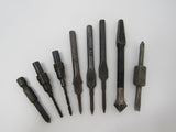 Professional Assortment Of 8 Drill Bits Vintage -- Used