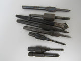 Professional Assortment Of 8 Drill Bits Vintage -- Used