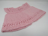 Handcrafted Knitted Sweater Sweaters Pink 100% Cotton Female Kids 0-1 Pinks -- New No Tags