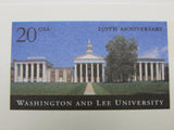 USPS Scott UX302 20c Washington And Lee University Postal Card 250th Anniversary -- New