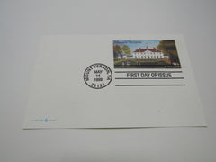 USPS Scott UX305 20c Mount Vernon First Day of Issue Postal Card -- New