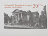 USPS Scott UX303 20c Redwood Library And Athenaeum Postal Card -- New