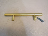 Richelieu Cabinet Pull 96mm Satin Brass Contemporary 3 3/4-in BP30596160 Metal -- New