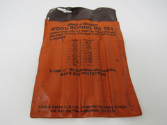 Black & Decker Wood Boring Drill Bits Set of 4 U-1670 Vintage -- Used