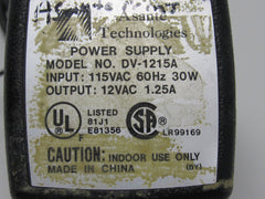 Asante Technologies Power Supply Adapter Output 12VAC Genuine/OEM DV-1215A -- Used