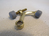 Emtek Door Hinge Pivot Stop Polished Brass Rubber Tip 22413US3 Metal -- New