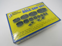 Drill Master 18 Piece Hole Saw Set 3/4-in to 5-in 94665 Vintage -- New