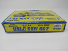 Drill Master 18 Piece Hole Saw Set 3/4-in to 5-in 94665 Vintage -- New