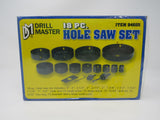 Drill Master 18 Piece Hole Saw Set 3/4-in to 5-in 94665 Vintage -- New