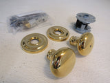 Baldwin Passage Knob Set Non Lacquered Brass 2-3/8 in Set 5015031PASS -- New