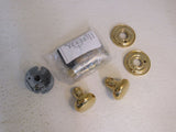 Baldwin Privacy Knob Set Non Lacquered Brass 2-3/8 in Set 5015031PRIV Brass -- New