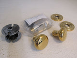 Baldwin Privacy Knob Set Non Lacquered Brass 2-3/8 in Set 5015031PRIV Brass -- New