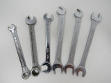 Name Brand Set of 6 Box End Open End Wrenches 5/32-in to 5/16-in Vintage -- Used