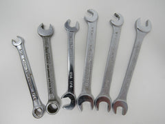 Name Brand Set of 6 Box End Open End Wrenches 5/32-in to 5/16-in Vintage -- Used