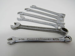 Name Brand Set of 6 Box End Open End Wrenches 5/32-in to 5/16-in Vintage -- Used