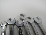 Name Brand Set of 6 Box End Open End Wrenches 5/32-in to 5/16-in Vintage -- Used