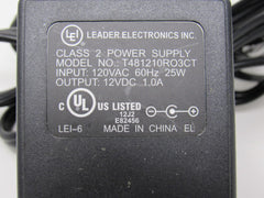 Leader Electronics Inc Power Supply Adapter Output 12VDC 60Hz 25W T481210RO3CT -- Used