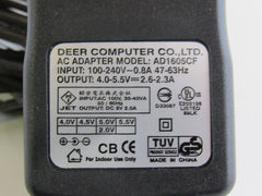 Deer Computer Co LTD AC Adapter Output 4.0-5.5V Input 100-240V-0.8A AD1605CF -- Used