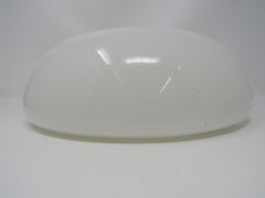 Designer 12-1/2-in Round Light Fixture Cover Shade White Vintage Glass -- Used