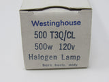Westinghouse 500W Tungsten Halogen Lamp120V Clear 2,000 Hours 500 T3Q/CL -- New