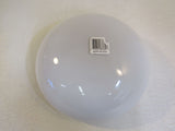 Designer 11-1/4-in Round Light Fixture Cover Shade White Vintage Glass -- Used