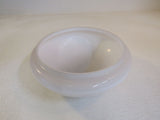Designer 11-1/4-in Round Light Fixture Cover Shade White Vintage Glass -- Used