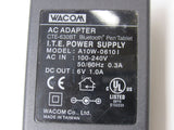 Wacom AC Adapter Output 6V Input 100-240V 50/60Hz 0.3a A10W-06101 -- Used