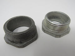 Standard NPS Threaded Hex Bushings Lot of 2 1-1/2-in Zinc Galvanized -- New