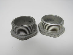 Standard NPS Threaded Hex Bushings Lot of 2 1-1/2-in Zinc Galvanized -- New