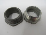 Standard NPS Threaded Hex Bushings Lot of 2 1-1/2-in Zinc Galvanized -- New