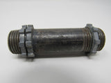 Standard Threaded Conduit Male/Male With Locknuts 3-in 5/8-in Die-Case Alloy -- Used