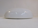 Designer Round Light Fixture Cover Shade 15in White Vintage Glass -- Used