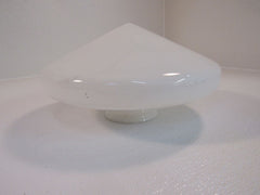 Unbranded/Generic Vintage 12in Light Fixture Cover Cone Shaped Frosted Glass -- Used